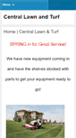 Mobile Screenshot of centrallawnandturf.com
