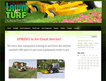 Tablet Screenshot of centrallawnandturf.com